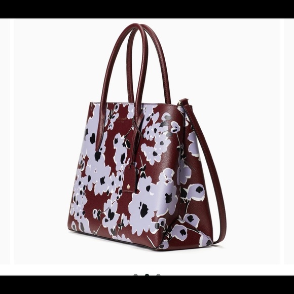 Kate Spade Eva Medium Satchel brown purple - Picture 2 of 4